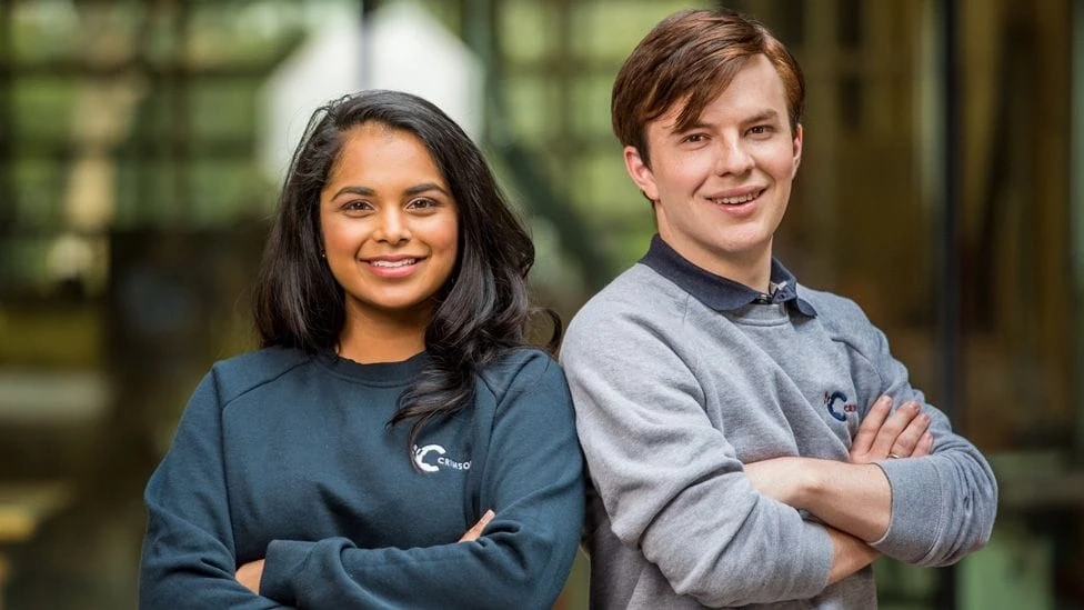 Jamie Beaton and Sharndre Kushor, co-founders of Crimson Education