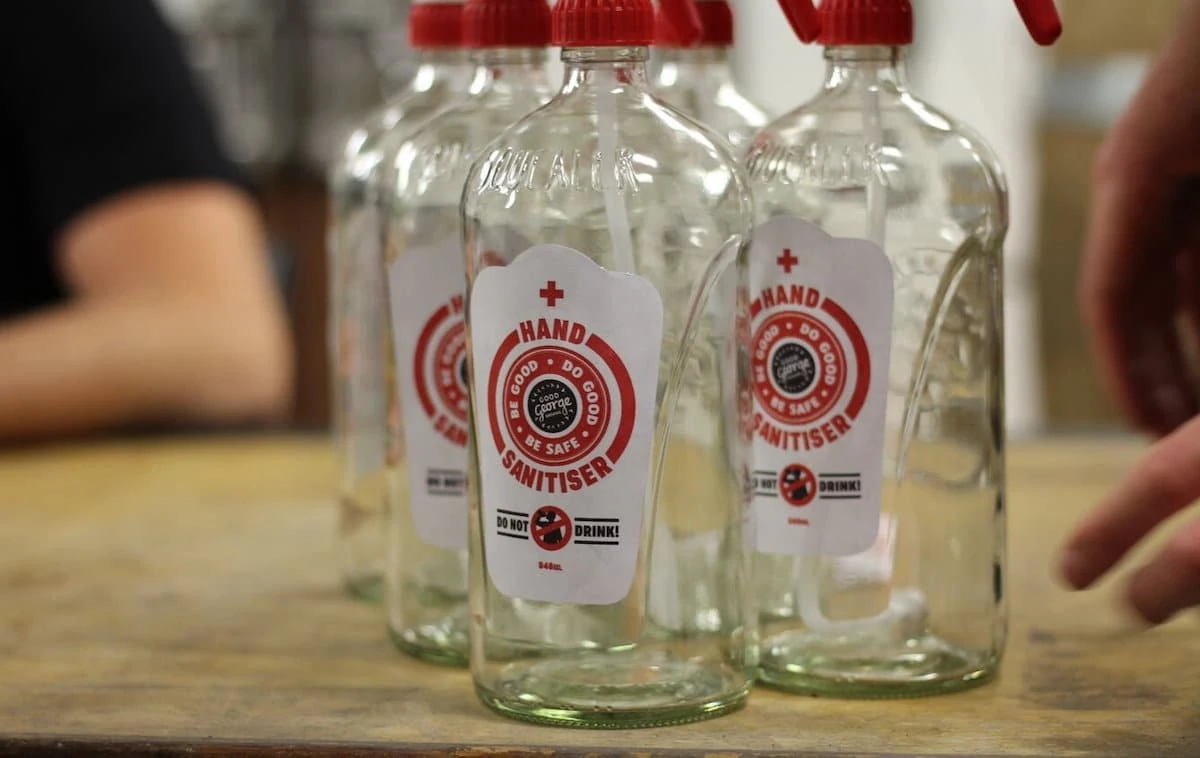 Good George Brewery hand sanitiser production