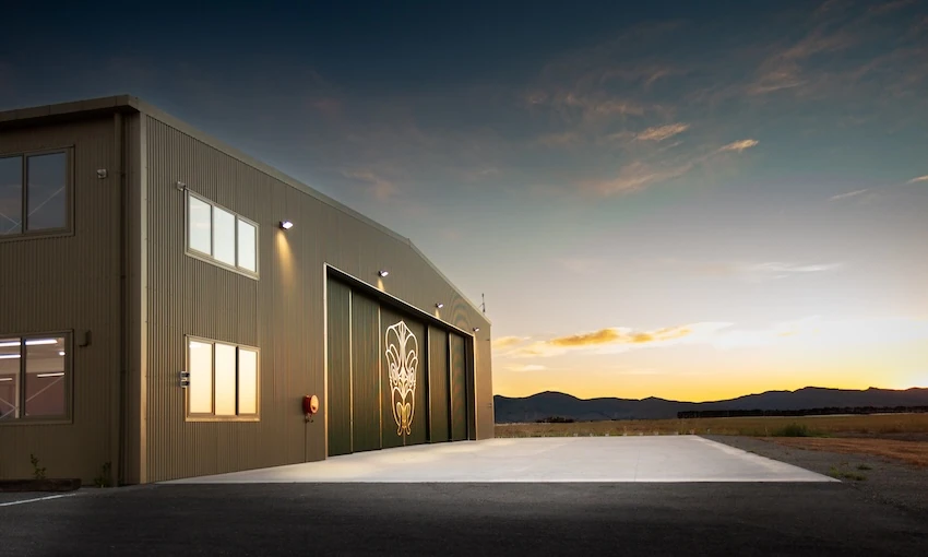 Tāwhaki National Aerospace Centre on the Kaitorete Spit near Christchurch, New Zealand
