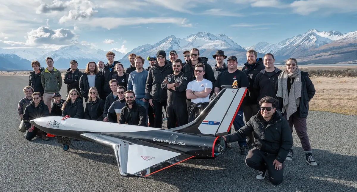 Dawn Aerospace Aurora spaceplane representing New Zealand-linked reusable space access